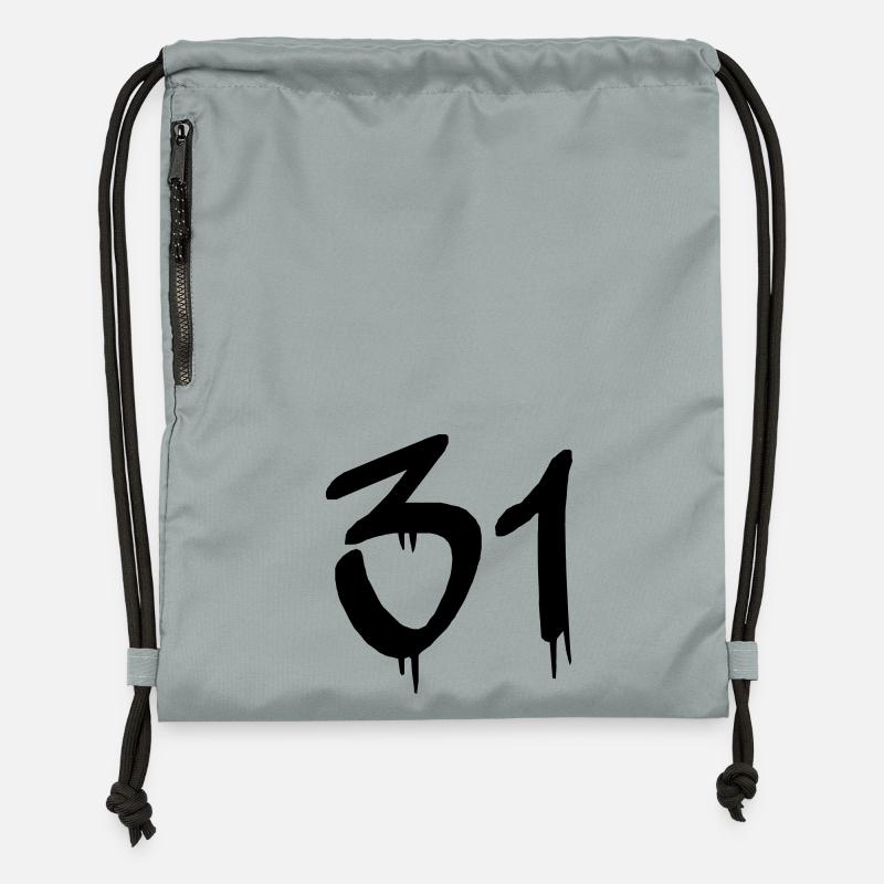 31 - Sac à cordon en polyester recyclé - gris fer délavé