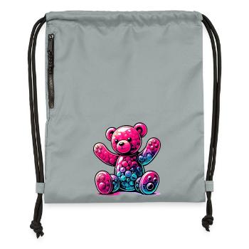 Bear - Gymsac made from recycled material - mineral charcoal grey - Front