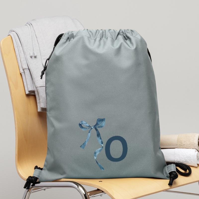 Monogramm oder Geschenkidee Turnbeutel aus Recycling-Material