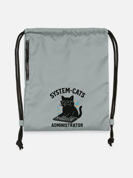 System Cats Administrator - Turnbeutel aus Recycling-Material - Steingrau mineral wash