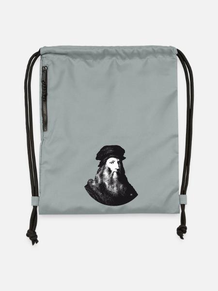 Leonardo Da Vinci - Turnbeutel aus Recycling-Material - Steingrau mineral wash