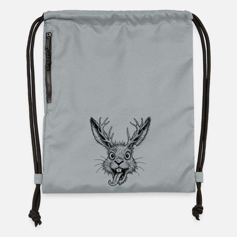 Raurackl - Sac à cordon en polyester recyclé - gris fer délavé