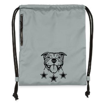 sbtsmile2 - Sac à cordon en polyester recyclé - gris fer délavé - Devant