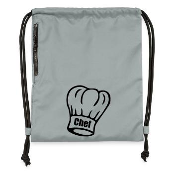Chef - Gymsac made from recycled material - mineral charcoal grey - Front