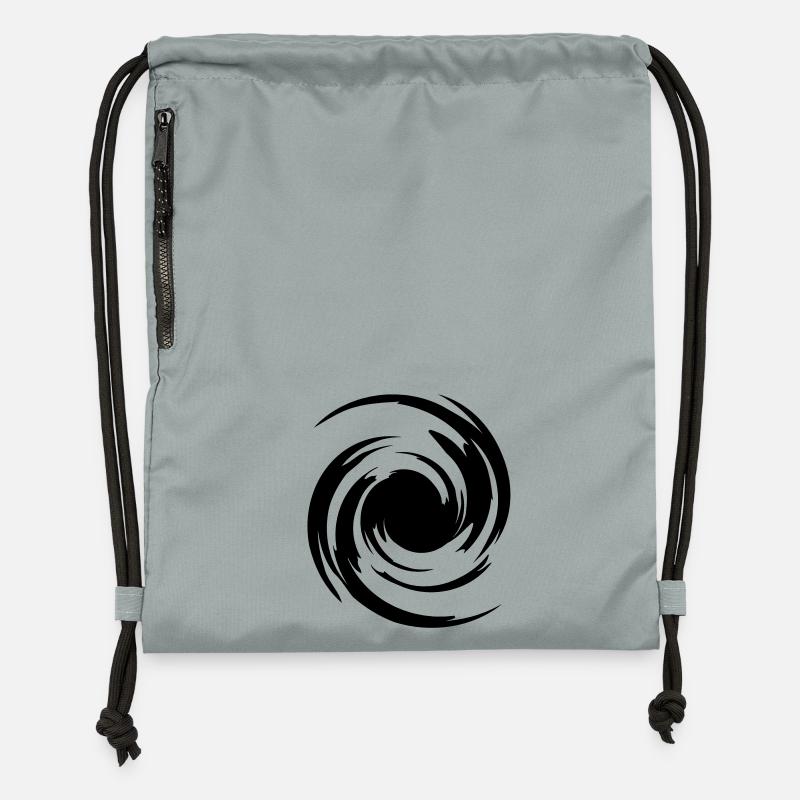 big_swirl - Sac à cordon en polyester recyclé - gris fer délavé