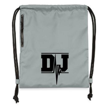 DJ Music Pulse - Gymsac made from recycled material - mineral charcoal grey - Front