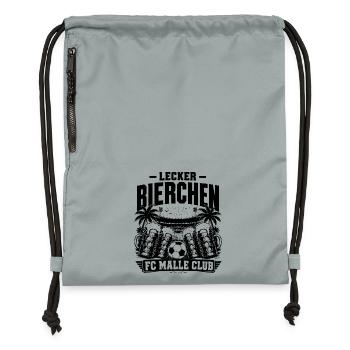Lecker Bierchen FC Malle Club 2026 - Turnbeutel aus Recycling-Material - Steingrau mineral wash - Vorne
