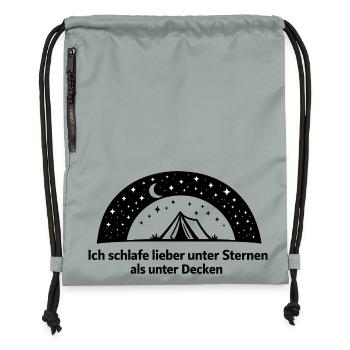 Sternenbogen Kranz - Turnbeutel aus Recycling-Material - Steingrau mineral wash - Vorne