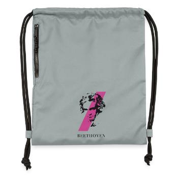 beethoven punk music festival klassik komponist ta - Gymsac made from recycled material - mineral charcoal grey - Front