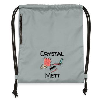Mett - Crystal Mett - Turnbeutel aus Recycling-Material - Steingrau mineral wash - Vorne