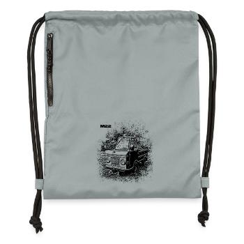 Multivoiture M22 - Sac à cordon en polyester recyclé - gris fer délavé - Devant