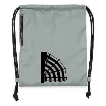 Auvents Marquis - Sac à cordon en polyester recyclé - gris fer délavé - Devant