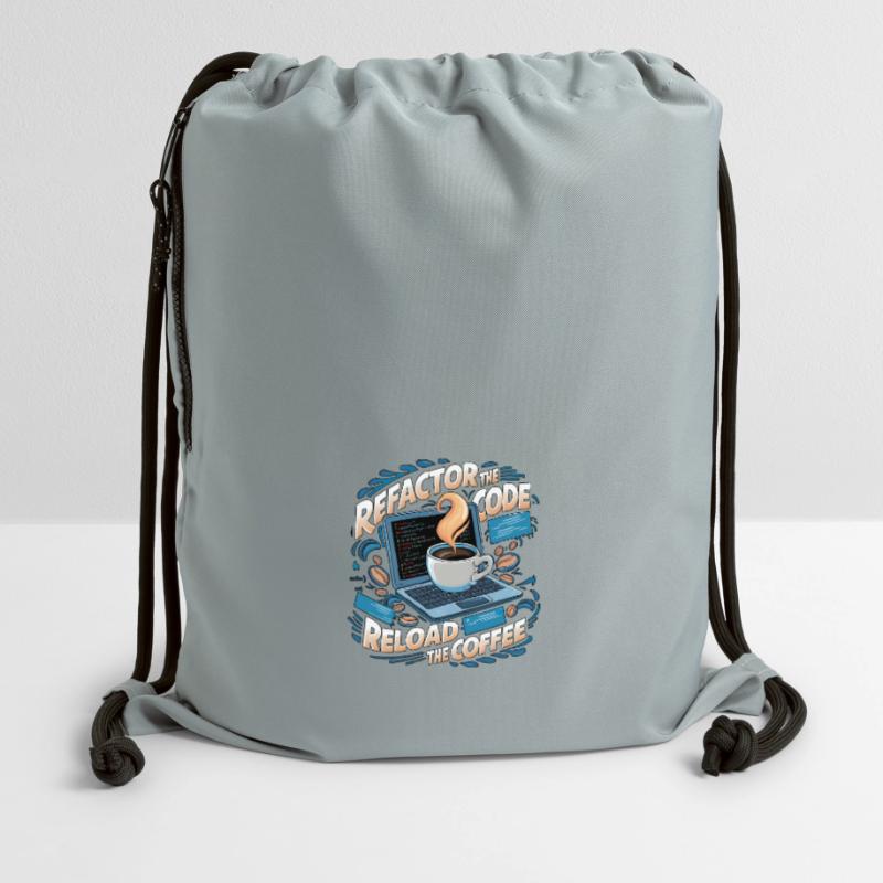 Programmers generate code from coffee Gymsac made from recycled material