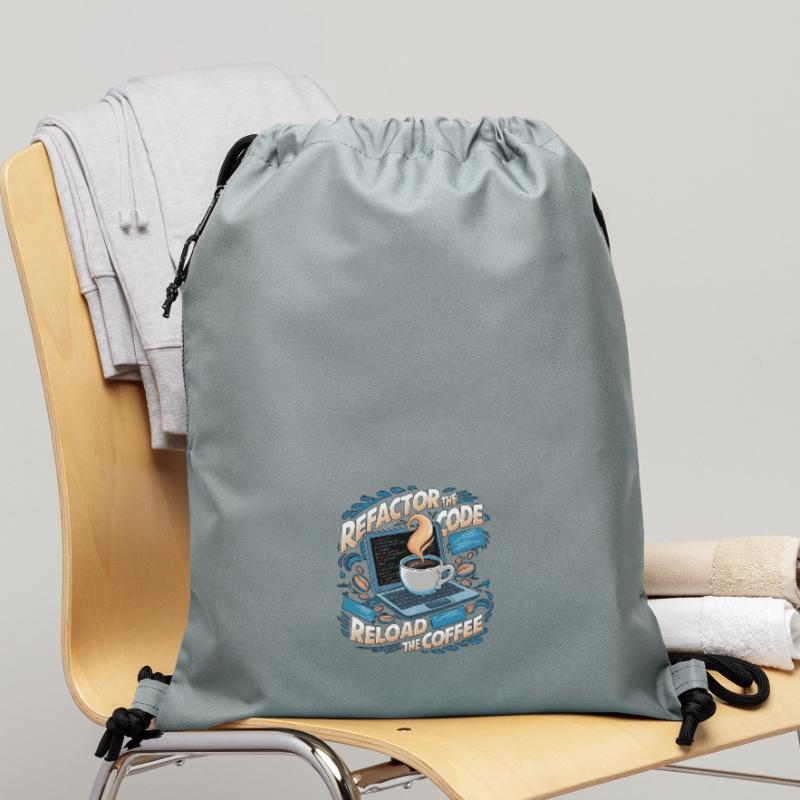 Programmers generate code from coffee Gymsac made from recycled material