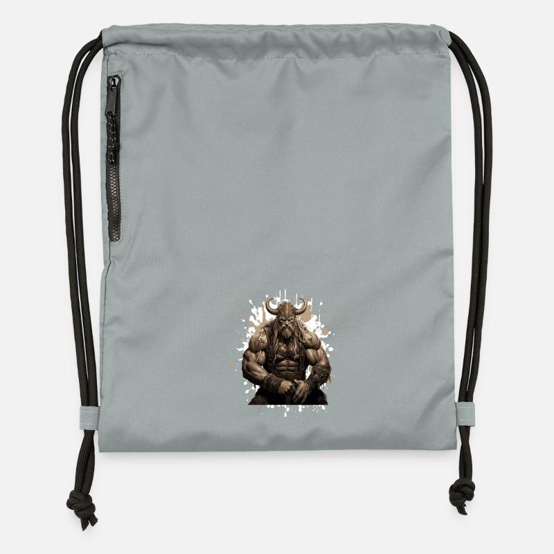 Viking Oding Muscles Bodybuilding - Gymsac made from recycled material - mineral charcoal grey