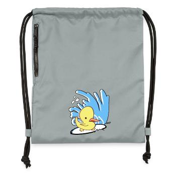 Surfin'Duck - Gymsac made from recycled material - mineral charcoal grey - Front