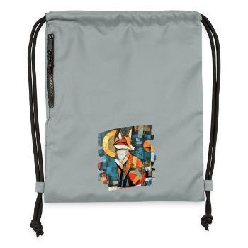 Renard - Sac à cordon en polyester recyclé - gris fer délavé - Devant