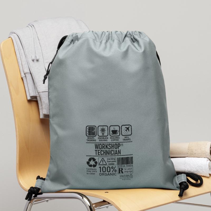 Workshop Technician multi tasking problem solving Turnbeutel aus Recycling-Material