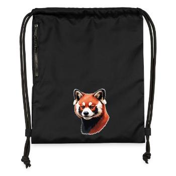 Roter Panda Kopf – Digitale Malerei - Turnbeutel aus Recycling-Material - military Green - Vorne