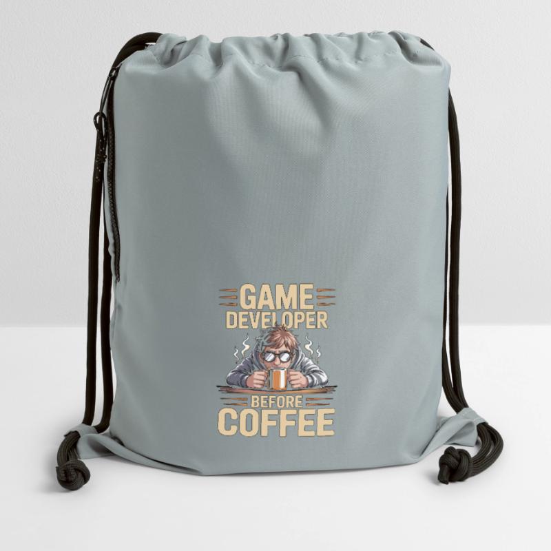 Game Developer Before Web Developer Coffee Lover Turnbeutel aus Recycling-Material