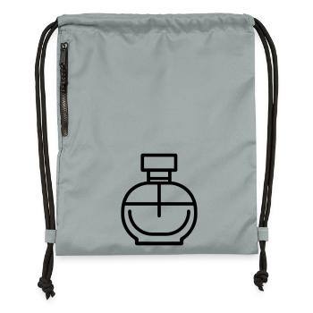 flacon de parfum - Sac à cordon en polyester recyclé - gris fer délavé - Devant