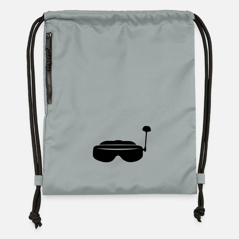 Lunettes FPV - Sac à cordon en polyester recyclé - gris fer délavé