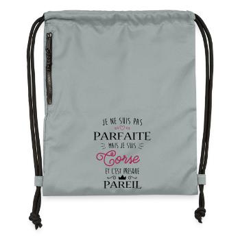 Corse Parfaite - Sac à cordon en polyester recyclé - gris fer délavé - Devant