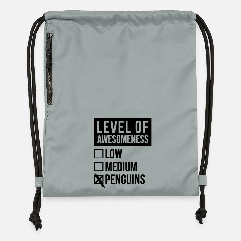 pingouin - Sac à cordon en polyester recyclé - gris fer délavé