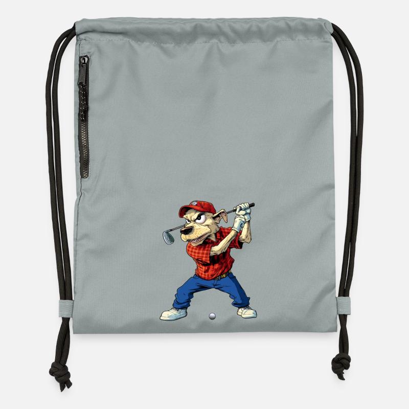 Dog Golf - Gymsac made from recycled material - mineral charcoal grey