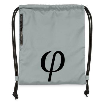 phi - Sac à cordon en polyester recyclé - gris fer délavé - Devant