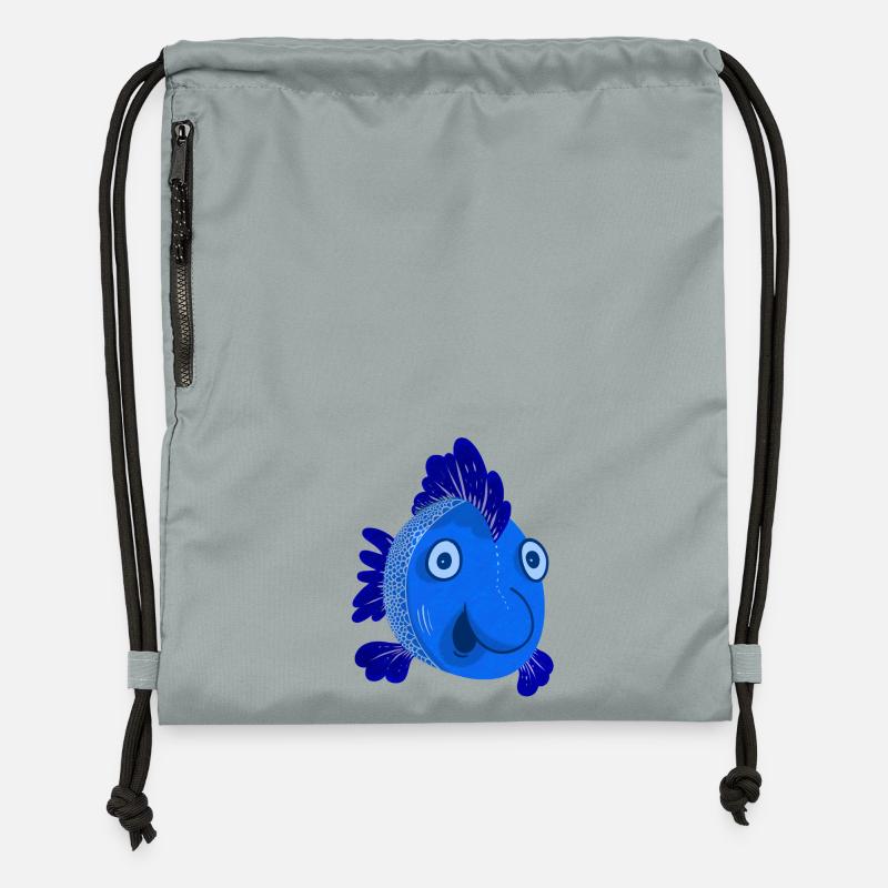 Blue Fish - Turnbeutel aus Recycling-Material - Steingrau mineral wash