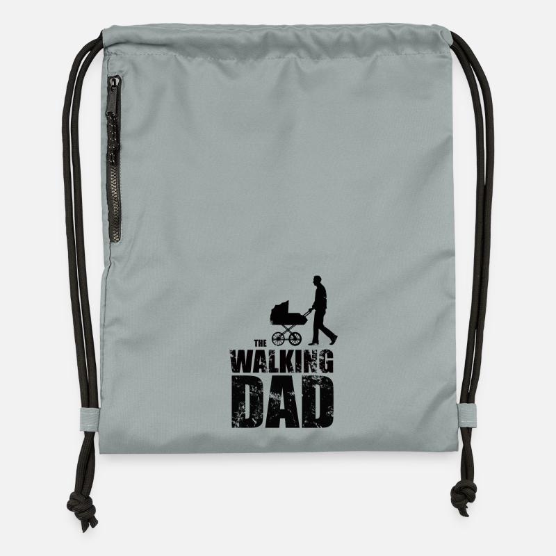 The walking dad - Gymsac made from recycled material - mineral charcoal grey