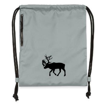 caribou - reindeer - christmas - xmas - Gymsac made from recycled material - mineral charcoal grey - Front