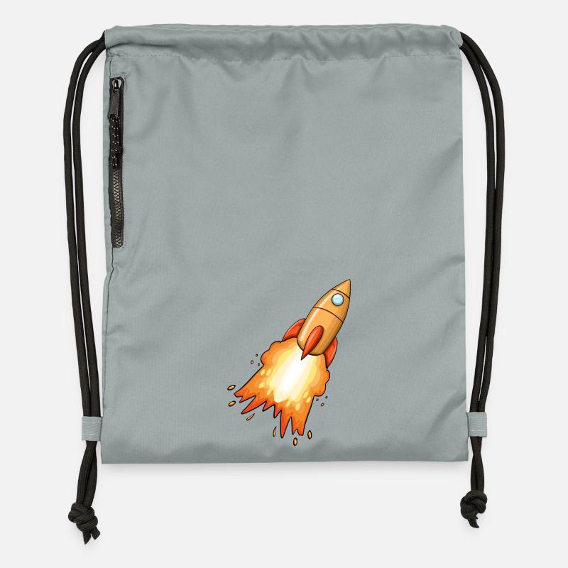 Rocket - Gymsac made from recycled material - mineral charcoal grey
