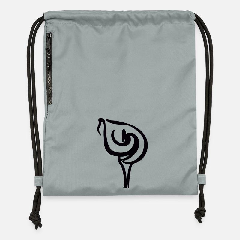 Lys Calla - Sac à cordon en polyester recyclé - gris fer délavé