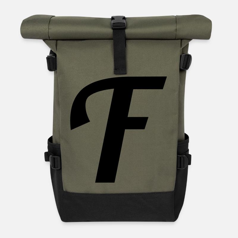 F - Sac à dos roll top - olive/noir