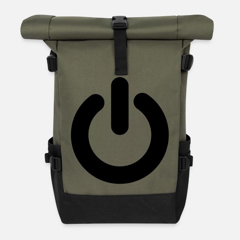 gaming - Sac à dos roll top - olive/noir