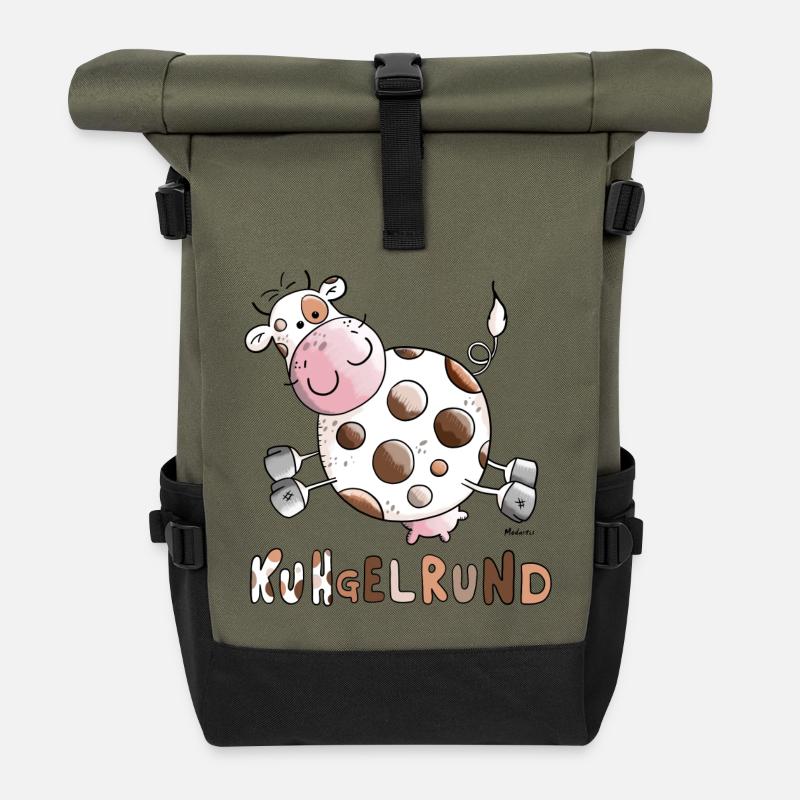 KuHgelrund - Rolltop Rucksack - Olive/Schwarz