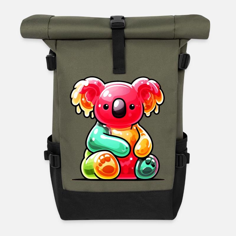Koala - Rolltop Rucksack - Olive/Schwarz