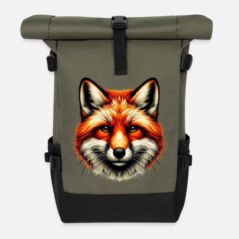 Fuchs - Rolltop Rucksack - Olive/Schwarz