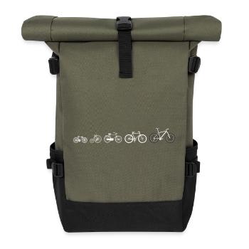 Évolution vélo  - Sac à dos roll top - olive/noir - Devant