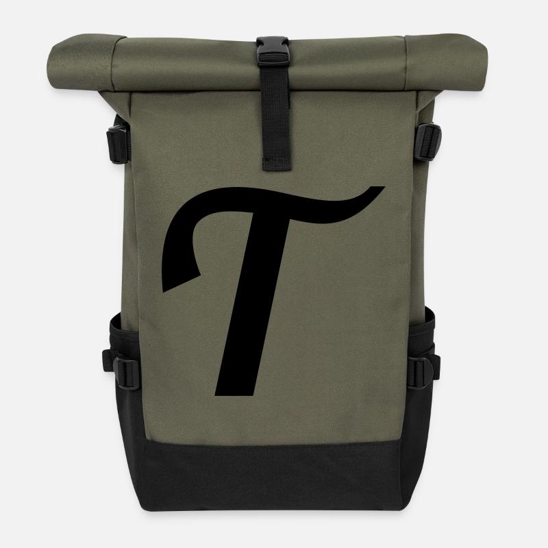 T - Sac à dos roll top - olive/noir