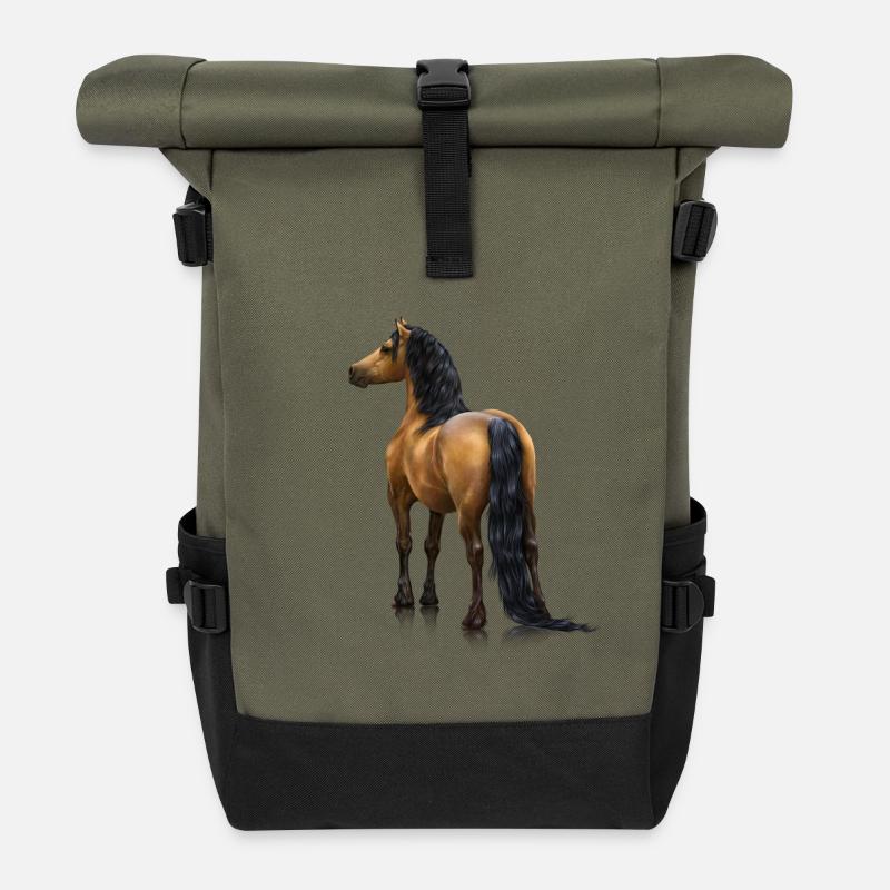 Walisisch - Rolltop Rucksack - Olive/Schwarz
