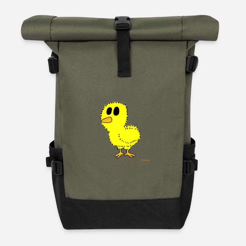 Küken / hatchling - Rolltop Rucksack - Olive/Schwarz