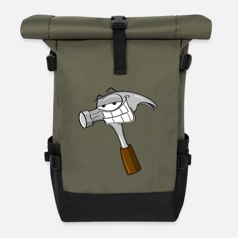 Hammer Tag T-Shirt - Rolltop Rucksack - Olive/Schwarz