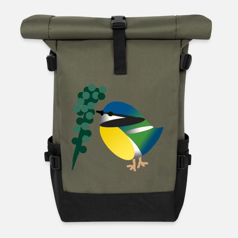 vogel - Rolltop Rucksack - Olive/Schwarz