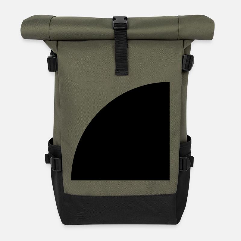 Viertelkreis - Rolltop Rucksack - Olive/Schwarz