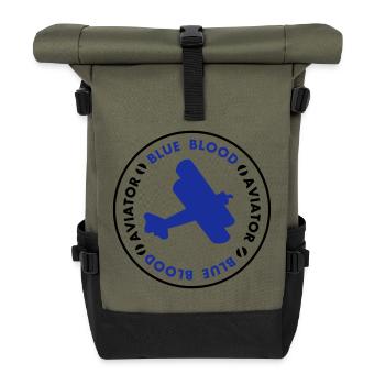 aviator - Roll Top Backpack - olive/black - Front