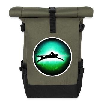 Schwimmen - Schwimmer - Rolltop Rucksack - Olive/Schwarz - Vorne