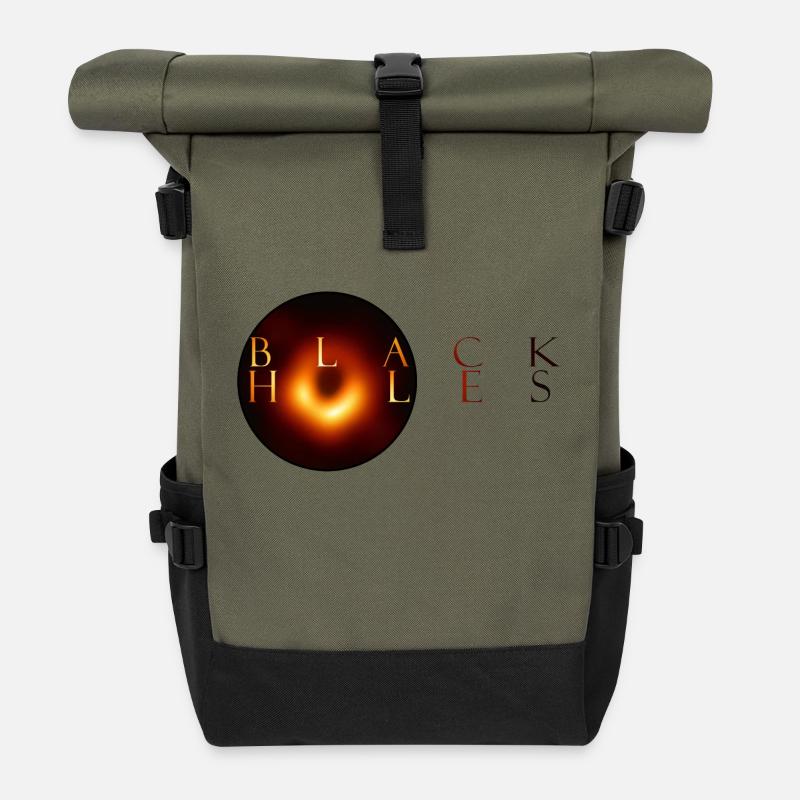 black holes - Rolltop Rucksack - Olive/Schwarz